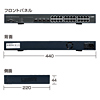 LAN-GIGASFP24 レイヤー2 Webスマート GIGAスイッチ(24ポート) LAN-GIGASFP24 / レイヤー2 Webスマート GIGAスイッチ(24ポート)