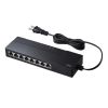 LAN-GIGAT803BK ギガビット対応 タップ型スイッチングハブ(8ポート・マグネット付き) LAN-GIGAT803BK / ギガビット対応 タップ型スイッチングハブ(8ポート・マグネット付き)