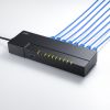 LAN-GIGAT803BK ギガビット対応 タップ型スイッチングハブ(8ポート・マグネット付き) LAN-GIGAT803BK / ギガビット対応 タップ型スイッチングハブ(8ポート・マグネット付き)