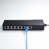 LAN-GIGAT803BK ギガビット対応 タップ型スイッチングハブ(8ポート・マグネット付き) LAN-GIGAT803BK / ギガビット対応 タップ型スイッチングハブ(8ポート・マグネット付き)