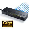 LAN-GIGAT803BK ギガビット対応 タップ型スイッチングハブ(8ポート・マグネット付き) LAN-GIGAT803BK / ギガビット対応 タップ型スイッチングハブ(8ポート・マグネット付き)