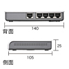 LAN-GIH5APW / ギガHUB（5ポート）