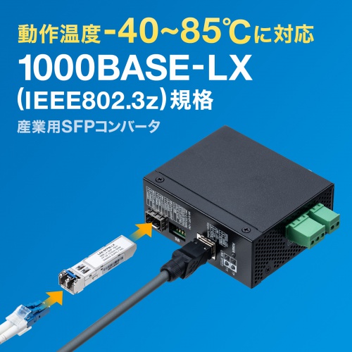 LAN-SFPIN-LX / SFP産業用コンバータ