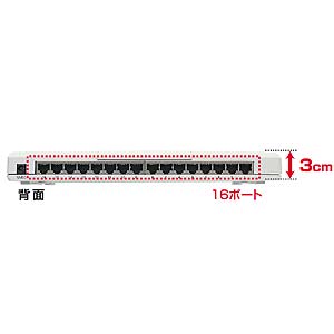 LAN-SWH16MDL / スイッチングHUB (16ポート)