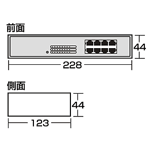 LAN-SWH16MPW / スイッチングHUB (16ポート)