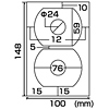 LB-CDRJP24 / インクジェットたる型CD-Rラベル