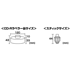 LB-CDRSET14C / CD-Rラベラーセット(クリアブルー・ハイブリッド版ソフト付)