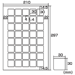 LB-EJK07 / インクジェットフォト光沢ラベル（QRコード用）