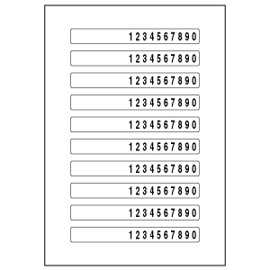 LB-LAN2 / ケーブル識別シール(LAN用)