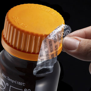 LB-SL10 / 糊残し無し開封厳禁シール(8面付)透明