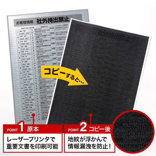 LBP-CBKL100【レーザープリンタ専用コピー防止用紙（A4サイズ・100枚