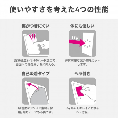 LCD-140WBC2 / 14.0型ワイド（16:10）対応ブルーライトカット液晶保護指紋防止光沢フィルム