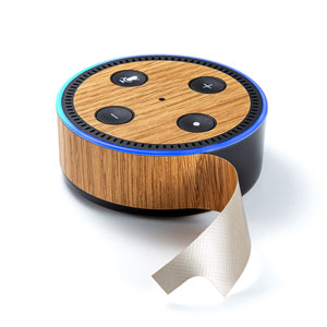 LCD-AE4 / Amazon echo Dotスキンシール(木目調)