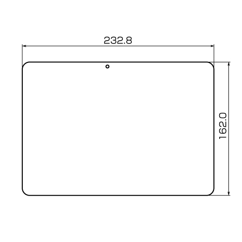 LCD-ART2KFPF / NTTドコモ 富士通 ARROWS Tab F-05E、ARROWS Tab Wi-Fi FAR70B用液晶保護指紋防止光沢フィルム