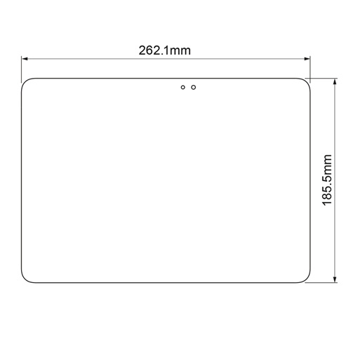 LCD-F555BCAR / 富士通 ARROWS Tab Q555対応ブルーライトカット液晶保護指紋反射防止フィルム