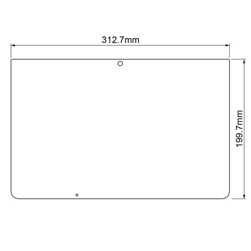 LCD-F775BCAR / 富士通 ARROWS Tab Q775対応ブルーライトカット液晶保護指紋反射防止フィルム