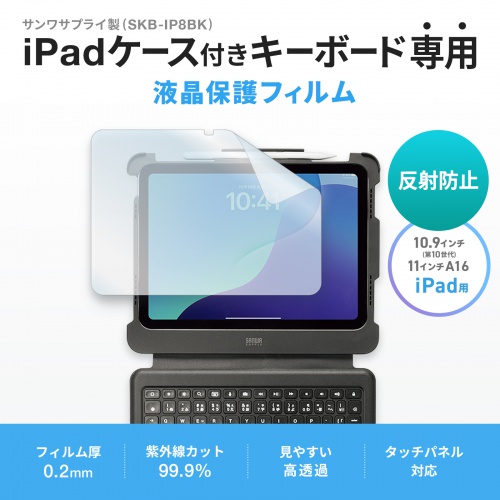 LCD-GGSKBIP8 / SKB-IP8BK専用保護フィルム
