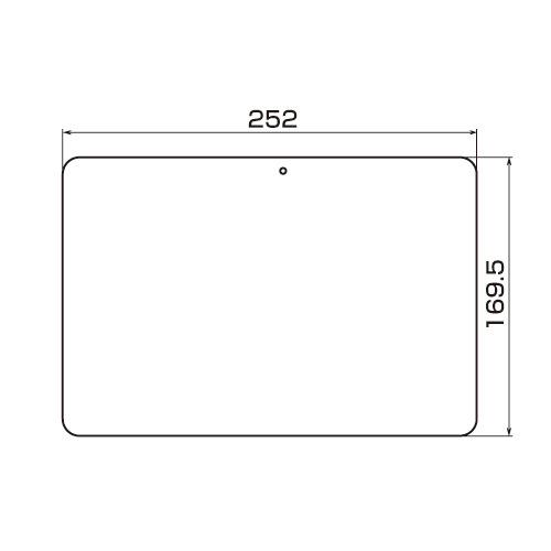 LCD-GX4KFPF / 液晶保護指紋防止光沢フィルム（ドコモ SAMSUNG GALAXY Tab SC-01D用）