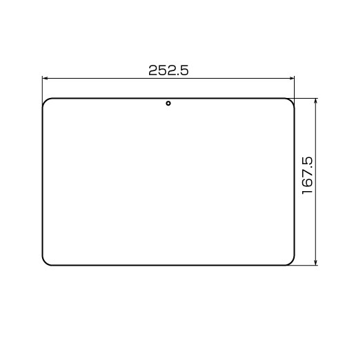 LCD-ICT4KFPF / 液晶保護指紋防止光沢フィルム（Acer ICONIA TAB A200用）