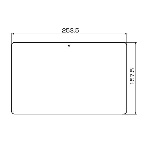 LCD-ICW5KFPF / Acer ICONIA W510P/510D/510用液晶保護指紋防止光沢フィルム