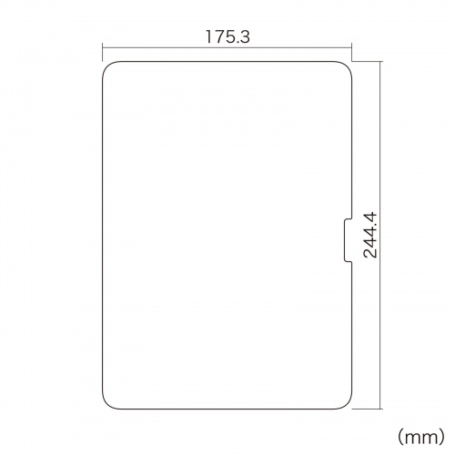 LCD-IPAD241 / Apple iPad Air 11インチ M2用液晶保護反射防止フィルム