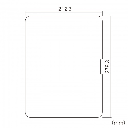 LCD-IPAD244KFP / Apple iPad Pro 13インチ M4用液晶保護指紋防止光沢フィルム
