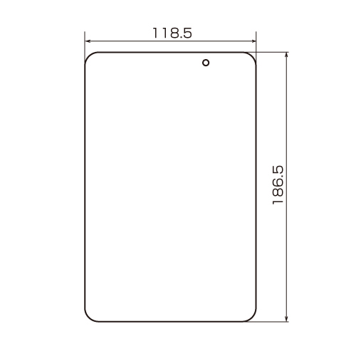 LCD-IPTA1KFPF / 液晶保護指紋防止光沢フィルム（Lenovo IdeaPad Tablet A1用）