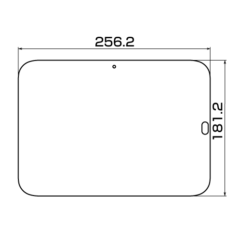 LCD-IPTK1KFPF / 液晶保護指紋防止光沢フィルム（Lenovo IdeaPad Tablet K1用）