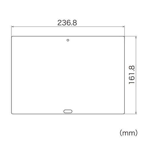 LCD-LTE103KFP / NEC LAVIE Tab E 10.1型 TE510/JAW用液晶保護指紋防止光沢フィルム