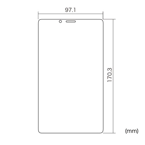 LCD-LTE507KFP / NEC LAVIE Tab E 7.0型 TE507/KAS用液晶保護指紋防止光沢フィルム