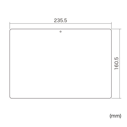 LCD-LTE710KFP / NEC LAVIE Tab E 10.1型 TE710/KAW用液晶保護指紋防止光沢フィルム