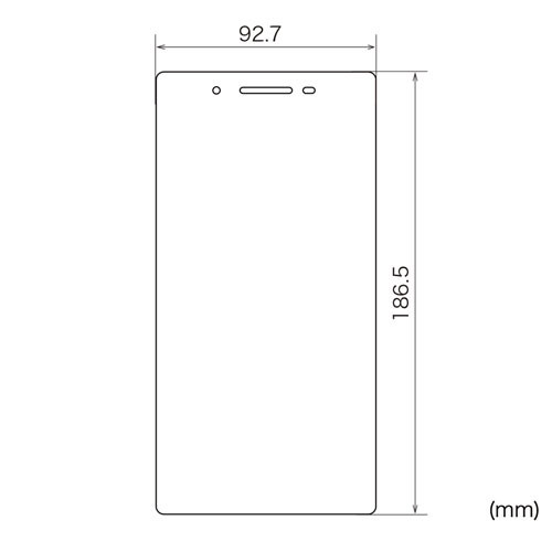 LCD-LTE72KFP / NEC LAVIE Tab E 7型 TE507/JAW用液晶保護指紋防止光沢フィルム