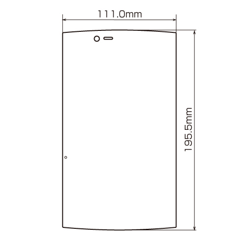 LCD-MD10KFPF / ドコモ NECカシオ MEDIAS TAB UL N-08D用液晶保護指紋防止光沢フィルム