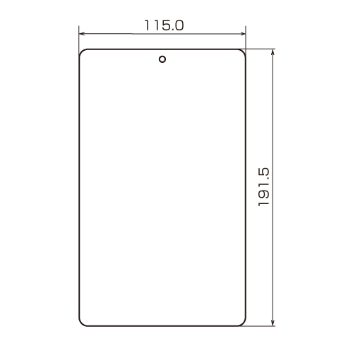 LCD-NX7KFPF / 液晶保護指紋防止光沢フィルム（Google ASUS Nexus7用）