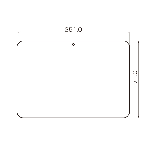 LCD-RGT3KFPF / 液晶保護指紋防止光沢フィルム（東芝 REGZA Tablet AT700/46F、35D用）