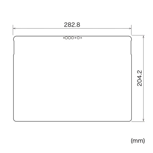 LCD-SF10KFP / Microsoft Surface Pro 8/X用液晶保護指紋防止光沢フィルム