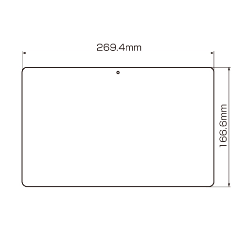 LCD-SF1KFPF / Microsoft タブレット Surface Pro/RT用液晶保護指紋防止光沢フィルム