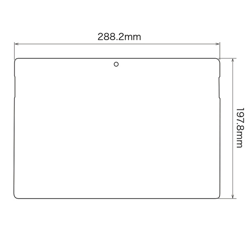 LCD-SF3KBCF / Microsoft Surface Pro 3用ブルーライトカット液晶保護指紋防止光沢フィルム