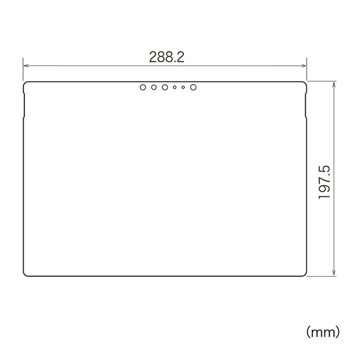 LCD-SF5BCAR / Microsoft Surface Pro 6/2017/Pro 4用ブルーライトカット液晶保護指紋反射防止フィルム