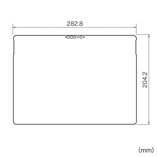 LCD-SF8BCAR / Microsoft Surface Pro X用ブルーライトカット液晶保護指紋反射防止フィルム