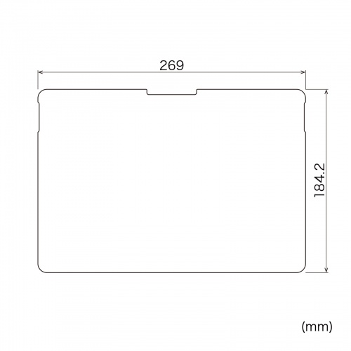 LCD-SFP12KFP / Microsoft Surface Pro 12インチ用液晶保護指紋防止光沢フィルム