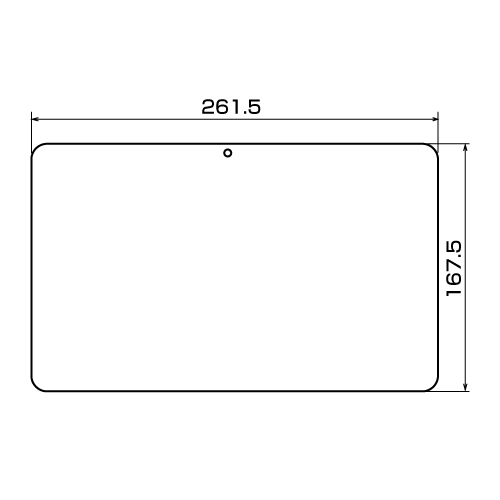 LCD-TA117KFPF / 液晶保護指紋防止光沢フィルム（ONKYO スレートPad 10.1型 TA117/TW2Aシリーズ用）