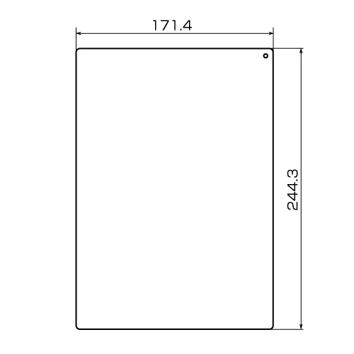 LCD-TPT1KFPF / 液晶保護指紋防止光沢フィルム（Lenovo ThinkPad Tablet用）