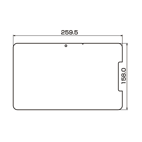 LCD-TW217F / 液晶保護反射防止フィルム（ONKYO スレートPC 10.1型 TW217シリーズ用）