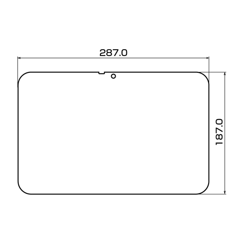 LCD-TW317KFPF / 液晶保護指紋防止光沢フィルム（ONKYO＆au スレートPC 11.6型 TW317シリーズ用）