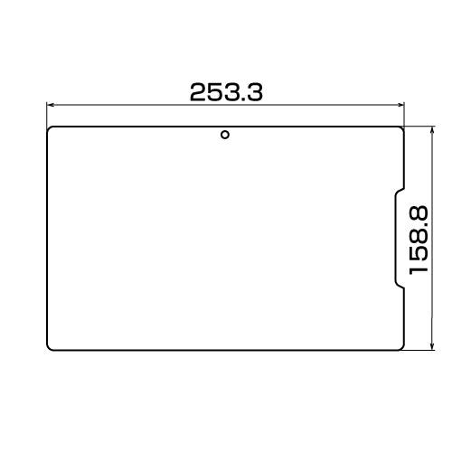 LCD-WN101KFPF / 液晶保護指紋防止光沢フィルム（マウスコンピューター LuvPad WN101-P用）