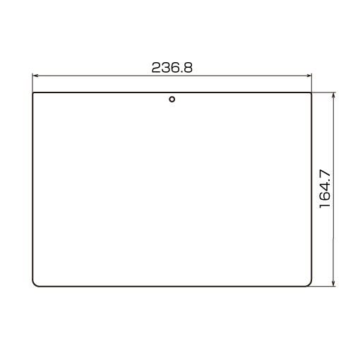 LCD-XPTSKFPF / ソニー Xperia（TM） Tablet S用液晶保護指紋防止光沢フィルム