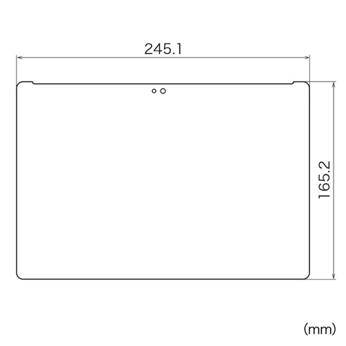 LCD-ZP10KFP / ASUS ZenPad 10 Z300CL/C用液晶保護指紋防止光沢フィルム