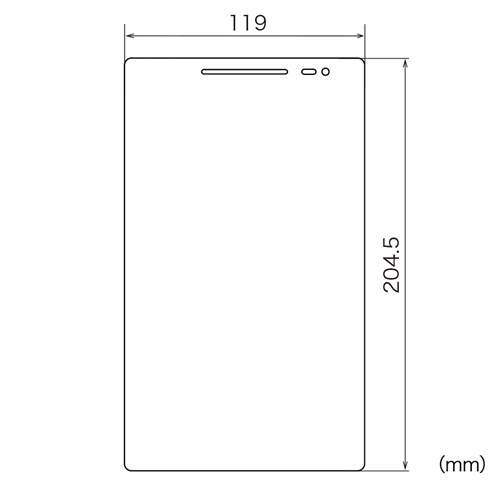 LCD-ZP8KFP / ASUS ZenPad 8.0 Z380M/Z380KNL用液晶保護指紋防止光沢フィルム