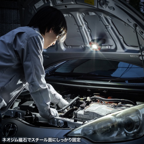 LED-WL2 / 充電式 LED作業灯（6段階調光・角度調整・防水IPX6・多用途設置）